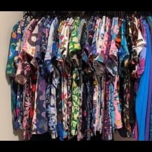 Multiple brand scrub tops and bottoms sold as a lot!